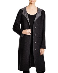 Eileen Fisher Hooded Double Face Coat