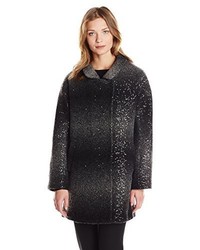 Milly Eldridge Sequin Wool Ombre Coat