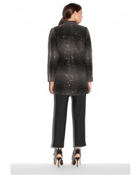 Milly Sequin Wool Angled Coat