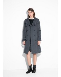 Mango Outlet Outlet Double Breasted Wool Blend Coat