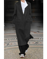 Stella McCartney Oversized Split Side Wool Coat Charcoal