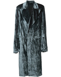 Ann Demeulemeester Oversized Velvet Coat