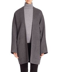 Vince Reversible Wool Cashmere Cardigan Coat