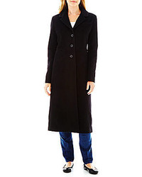 Liz Claiborne Wool Blend Long Chesterfield Coat