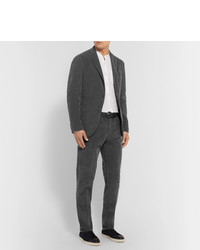 Boglioli Grey K Jacket Slim Fit Unstructured Stretch Cotton Corduroy Suit Jacket
