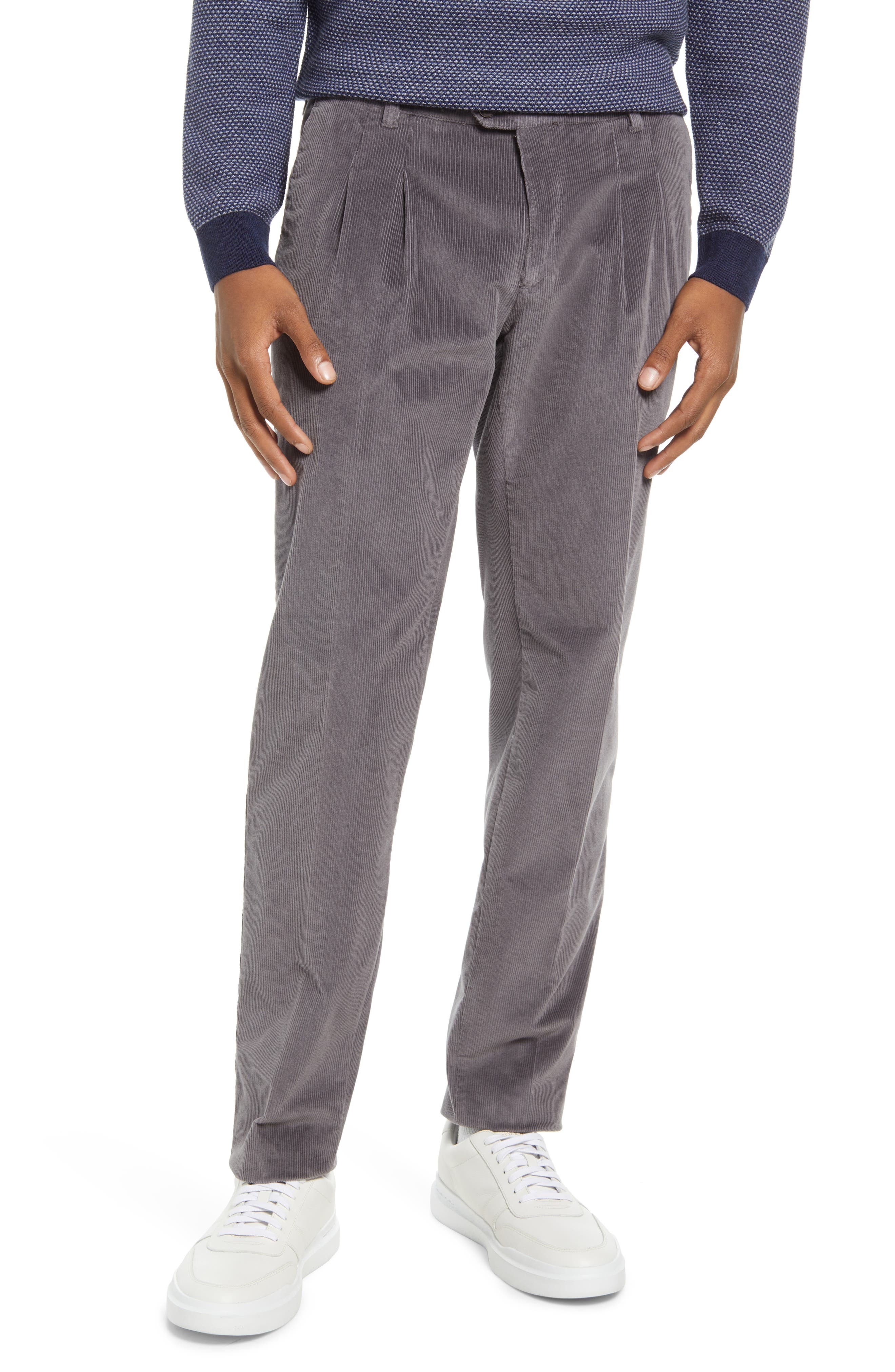 Brax Pete Single Pleat Corduroy Trousers, $198 | Nordstrom | Lookastic