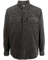 Closed Ribbed Button Down Shirt