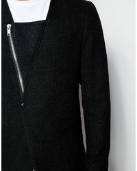 Asos Brand Slim Blazer With Zip Detail