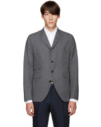 Thom Browne Grey Cotton 5 Button Blazer