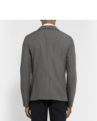 Jil Sander Grey Slim Fit Unstructured Cotton Blazer