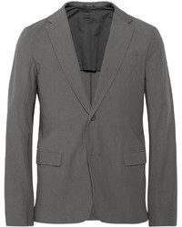 Jil Sander Grey Slim Fit Unstructured Cotton Blazer