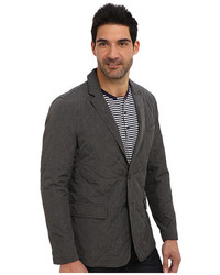 DKNY Jeans Quilted Polyfill Heather Nylon Blazer