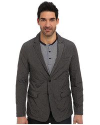 DKNY Jeans Quilted Polyfill Heather Nylon Blazer