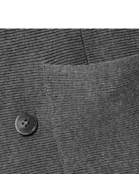Camoshita Grey Double Breasted Knitted Cotton Blazer