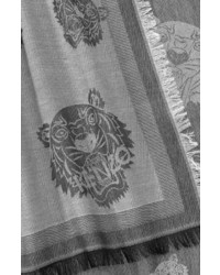 Kenzo Tiger Heads Scarf With Cotton