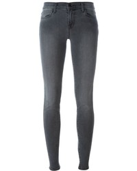 Charcoal Cotton Skinny Jeans