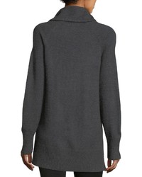 Neiman Marcus Drawstring Cowl Neck Raglan Sweater