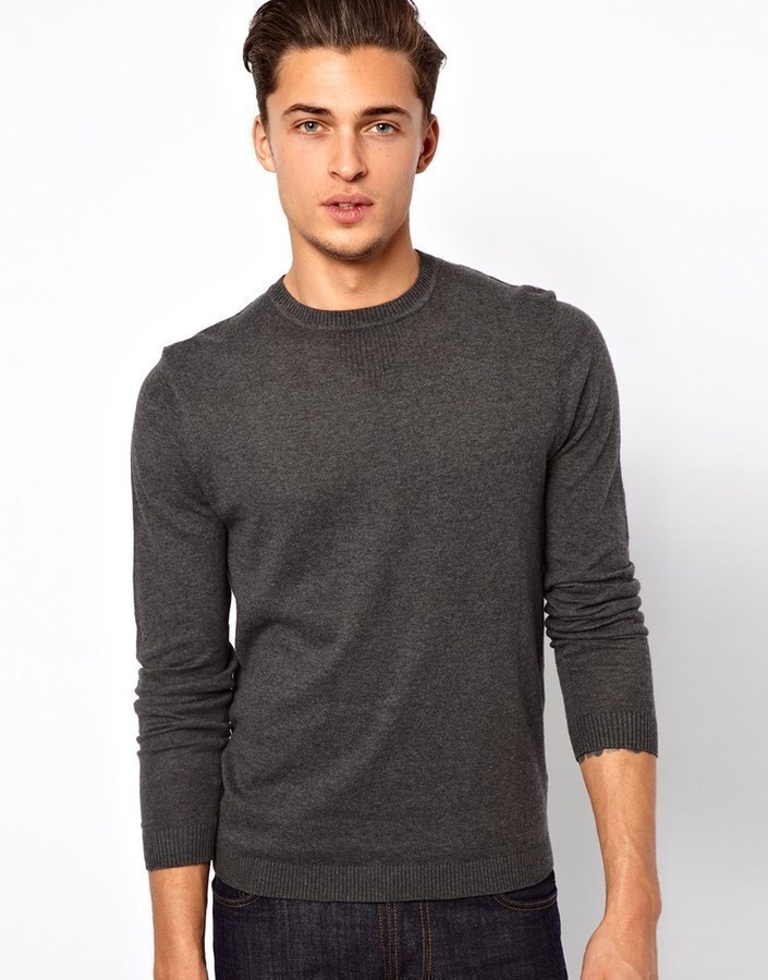 Asos Crew Neck Sweater, $32 | Asos | Lookastic.com