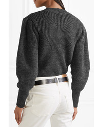 Isabel Marant Belaya Cropped Wool Sweater