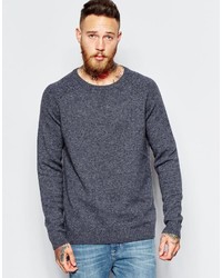Asos Brand Lambswool Rich Crew Neck Sweater