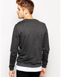 Asos Brand Sweatshirt With Crew Neck