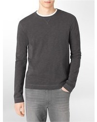 Calvin Klein Crewneck Cotton Slub Sweatshirt