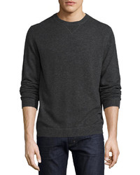 Neiman Marcus Cashmere Sweater Charcoal