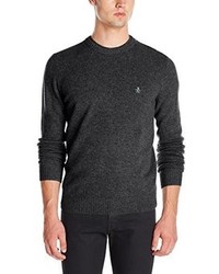 Original Penguin Crewneck Hector Sweater With Elbow Patches
