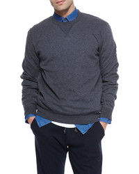 Brunello Cucinelli Crewneck Knit Sweater Gray