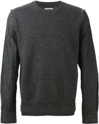 DSQUARED2 Denim Sleeve Sweater