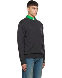 MAISON KITSUNÉ Gray Fox Head Sweater