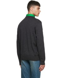 MAISON KITSUNÉ Gray Fox Head Sweater