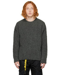 Off-White Gray Funky Chunky Sweater