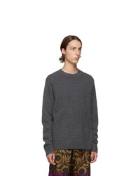 Dries Van Noten Grey Merino And Cashmere Sweater