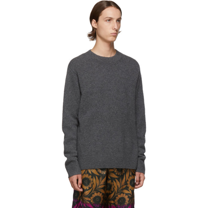 Dries Van Noten Grey Merino And Cashmere Sweater, $243 | SSENSE | Lookastic