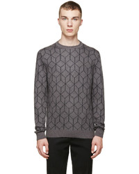 Christopher Kane Grey Mohair 3d Cube Sweater