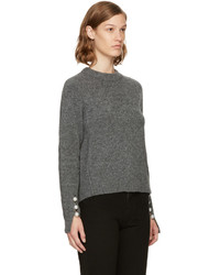 3.1 Phillip Lim Grey Pearl Cuff Sweater