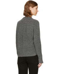 3.1 Phillip Lim Grey Pearl Cuff Sweater