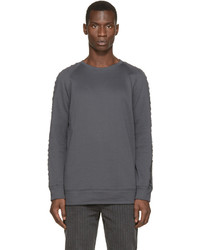 Helmut Lang Grey Raglan Core Sweatshirt