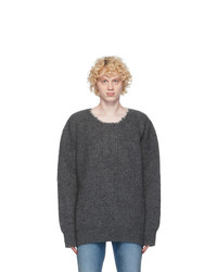 Maison Margiela Grey Wool Gauge 5 Sweater