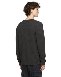 Officine Generale Grey Wool Seamless Sweater