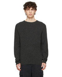 Officine Generale Grey Wool Seamless Sweater
