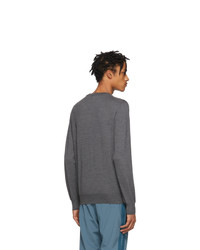 Brioni Grey Wool Sweater
