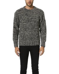 Wings + Horns Hand Knit Crew Sweater