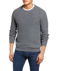 Frank and Oak Kapok Crewneck Sweater In Cool Grey Stripe At Nordstrom