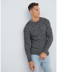 Selected Homme Knitted Jumper In Twisted Yarn Cottonegret