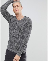 Selected Homme Knitted Jumper With Mixed Yarn Detail