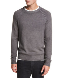 Vince Raglan Wool Cashmere Crewneck Sweater