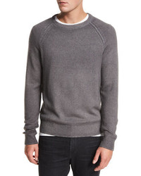 Vince Raglan Wool Cashmere Crewneck Sweater