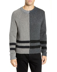 French Connection Regular Fit Colorblock Stripe Detail Sweater
